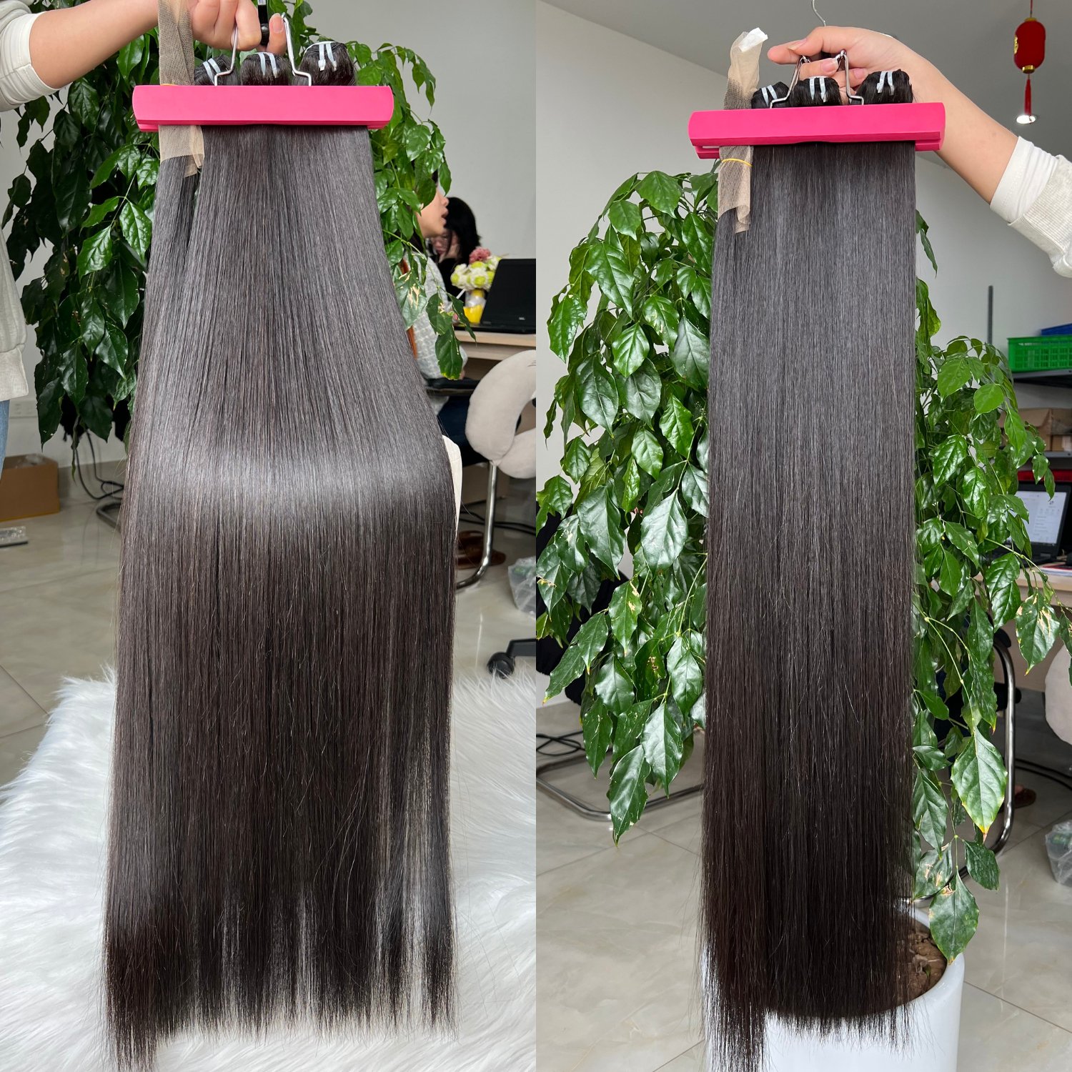 100% Vietnamese Raw Human Hair Bundles Wholesale Factory Price, Weft Hair Extensions, Customize Color, 1 Bundle Per 100 grams