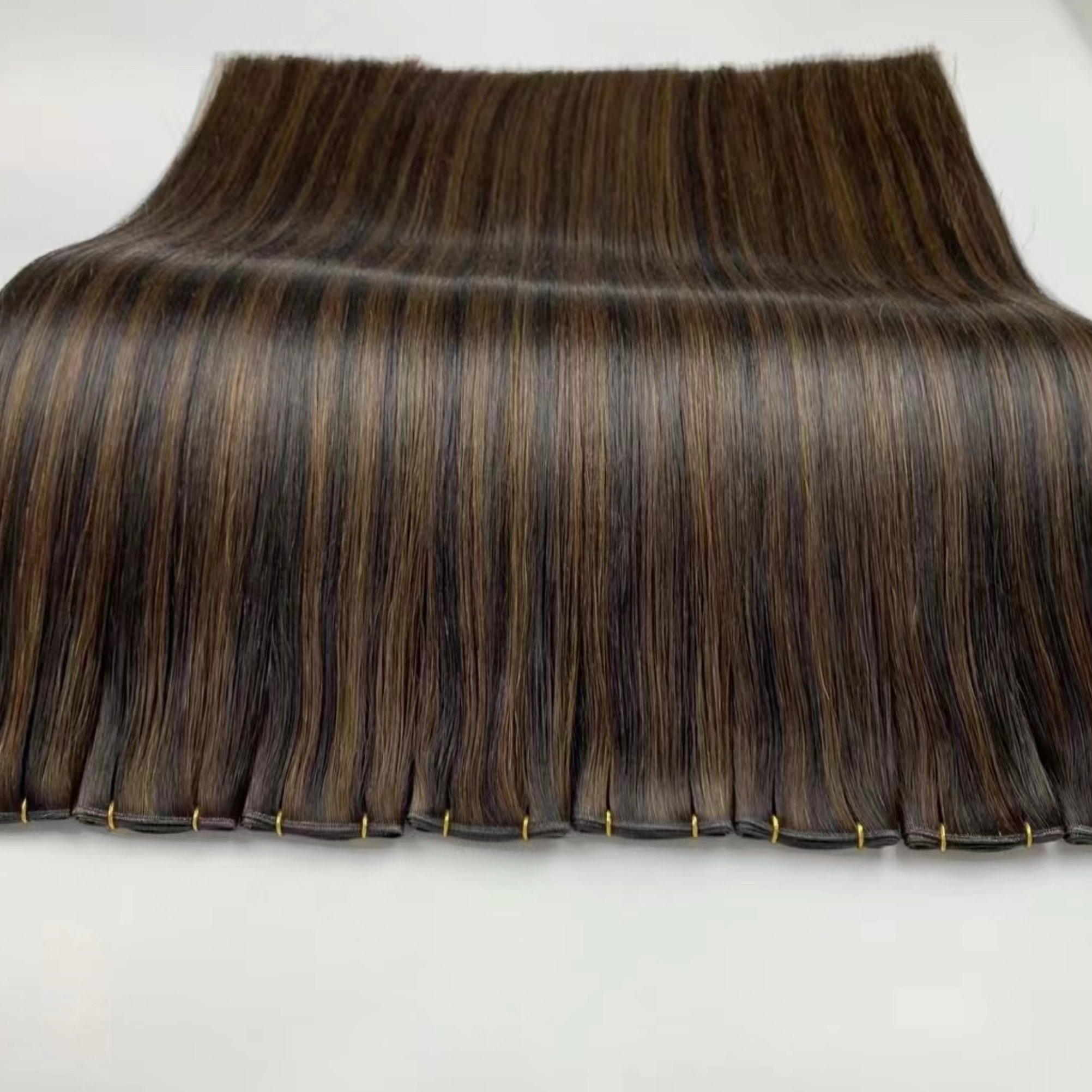 Invisible Thin Genius Weft 100% Human Hair Weft Thick Ends Genius Weft Human Hair Extension Scale-Preserved Hair Extensions