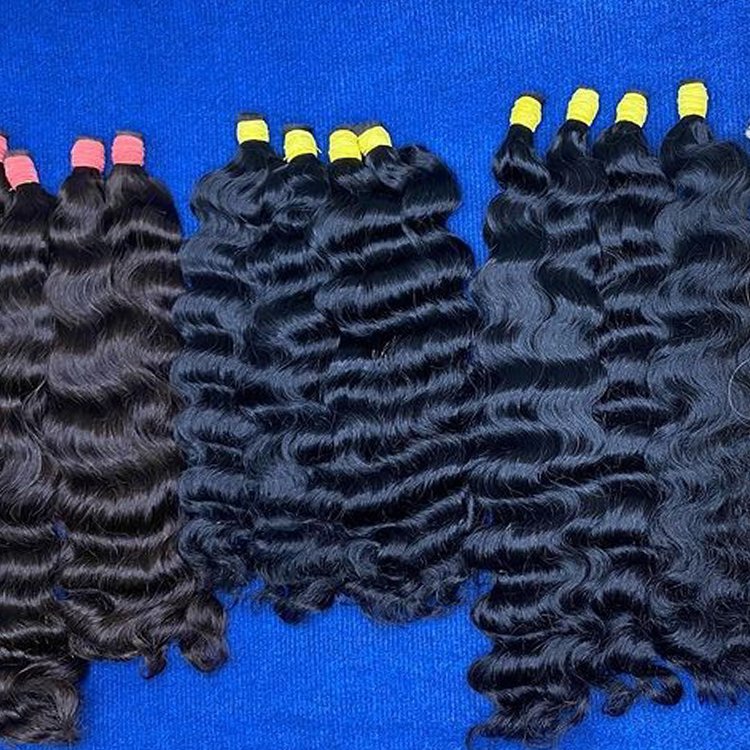 Wholesale raw indian hair bulk unprocessed raw human hair afro kinky no weft bulk human hair vendor