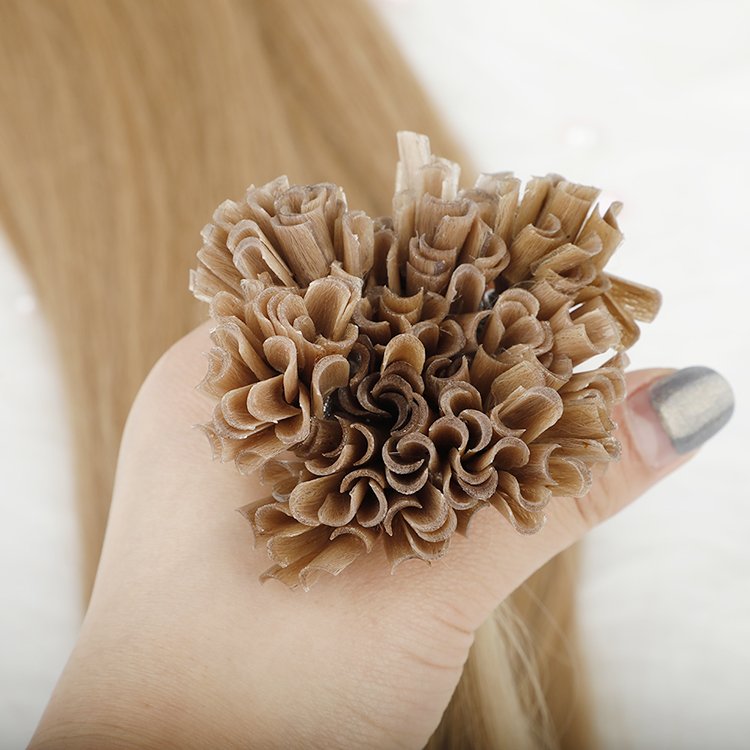 LeShineHair Wholesale 100% Human Hair Ponytail u Tip Hair Extension Nail Prebonded Hair