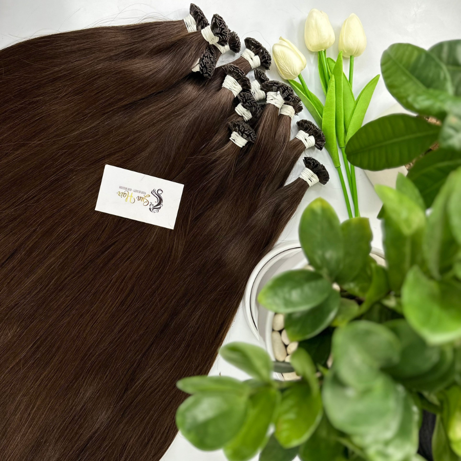 Wholesale 100% Real Human Hair Extensions Natural SDD with Many Colors Keratin Flat Tip Wig from Sun Hair Company