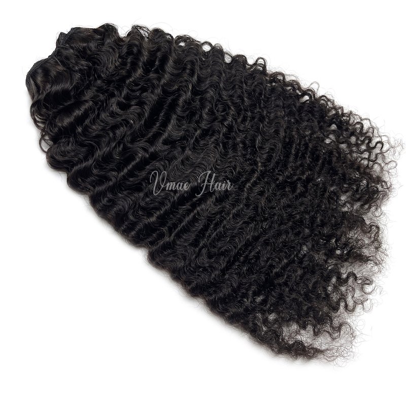 VMAE Mongolian Raw Cuticle Aligned Natural Human Hair Weaves Bundles Black Afro Kinky Burmese Curly Human Hair Extension