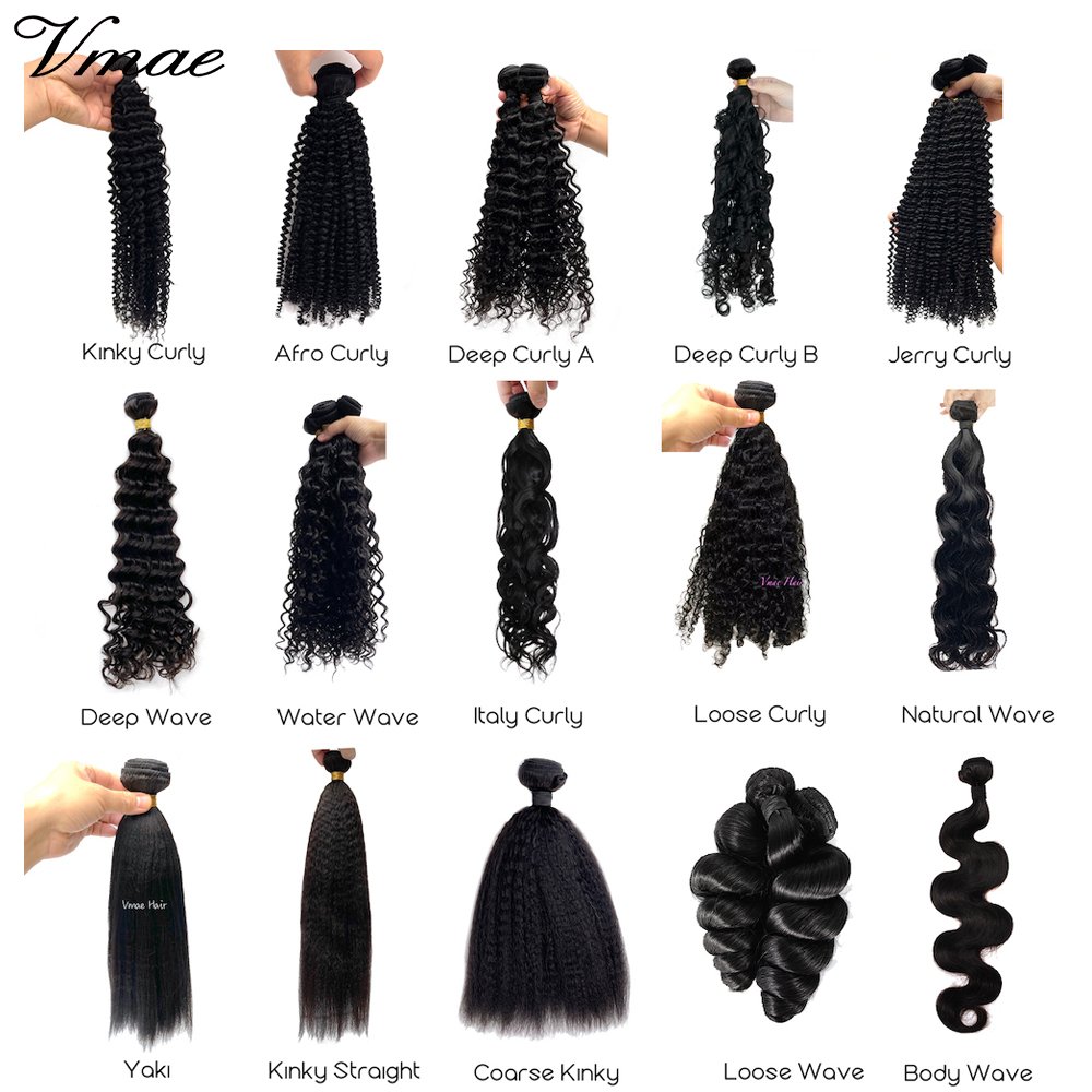VMAE Mongolian Raw Cuticle Aligned Natural Human Hair Weaves Bundles Black Afro Kinky Burmese Curly Human Hair Extension