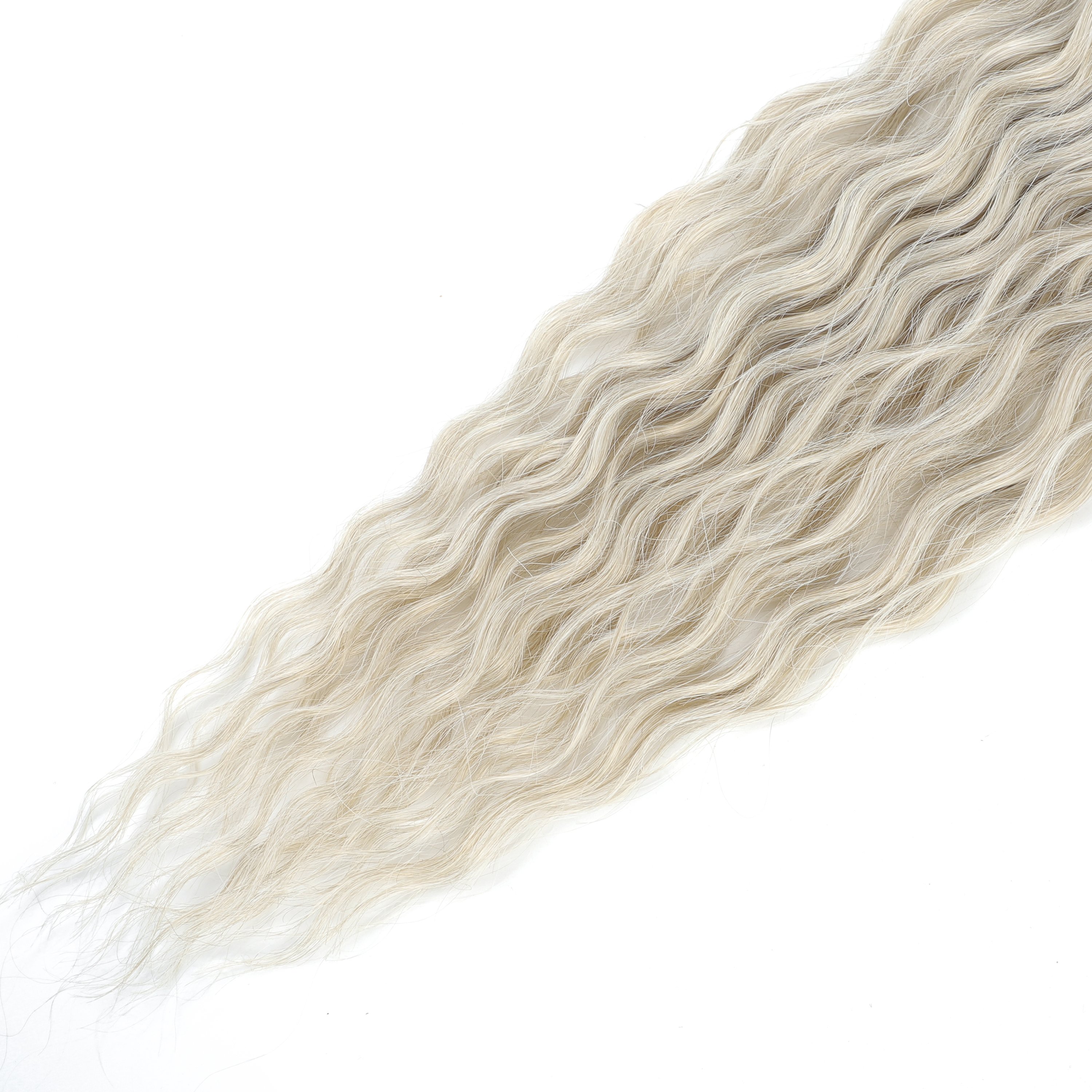 30" Synthetic Braids Ocean Wave Afro Curls Braiding Hair Extension Crochet Hair Deep Water Wave Bundles Synthetic Hair Weaving
