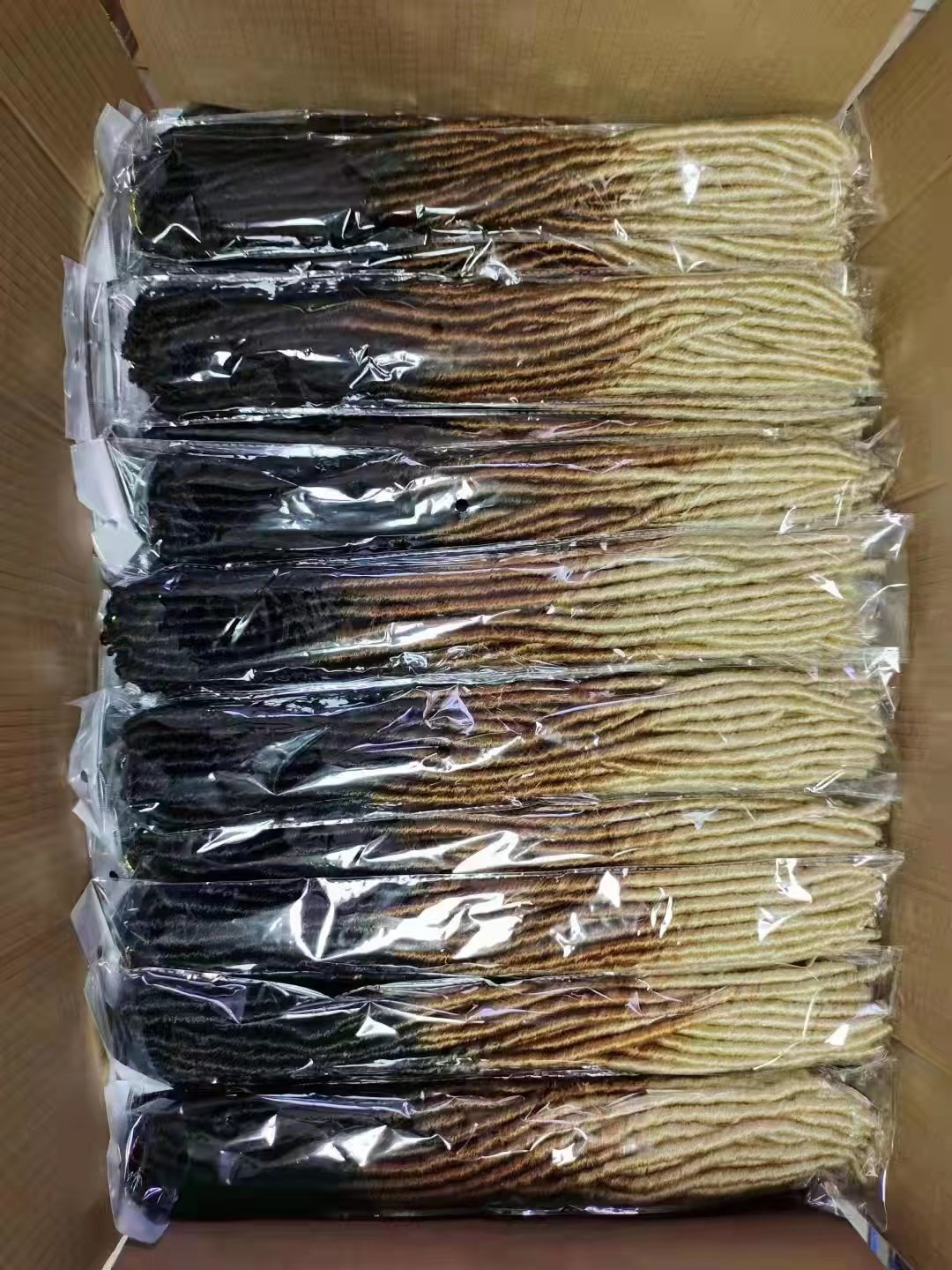 Straight Gpsy locs hair extension 18inch 24stranns synthetic ombre faux locs