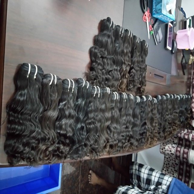 Deep Curly Weft Hair Bundles Virgin Remy Human Hair Extensions 20-28-30 Inches Natural Waves Styles Include Waves and Curls