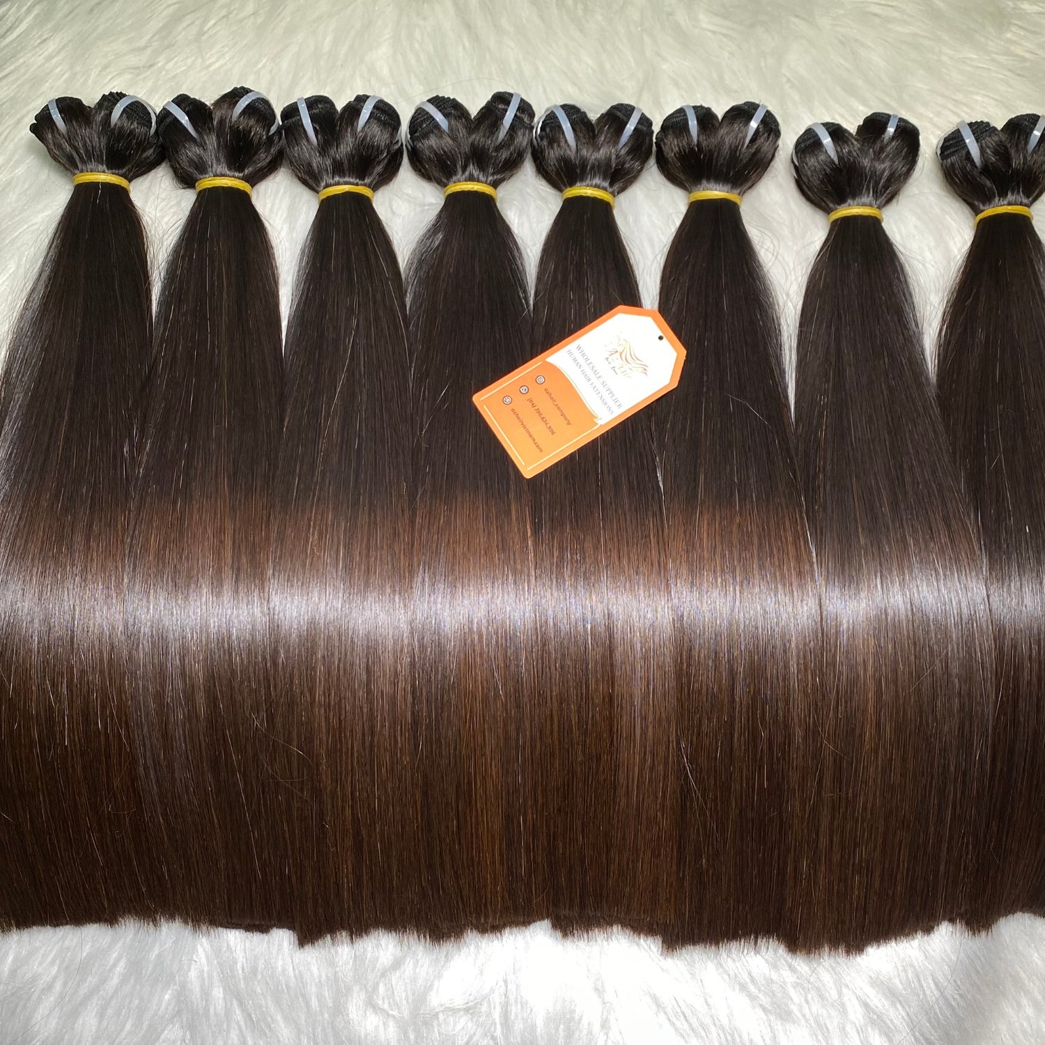 Best Quality Human Hair 100% Raw Pure Vietnamese, Best Bone Straight Bundle Super Shine And Silky Hair Extensions