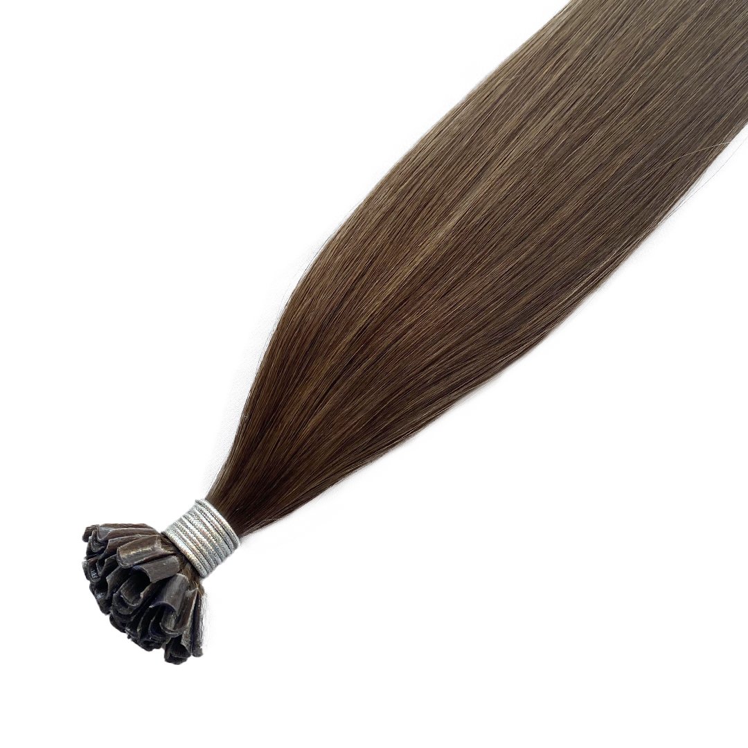 Double Drawn Prebonded U Tip Hair Extensions Virgin Keratin Human Hair Extension