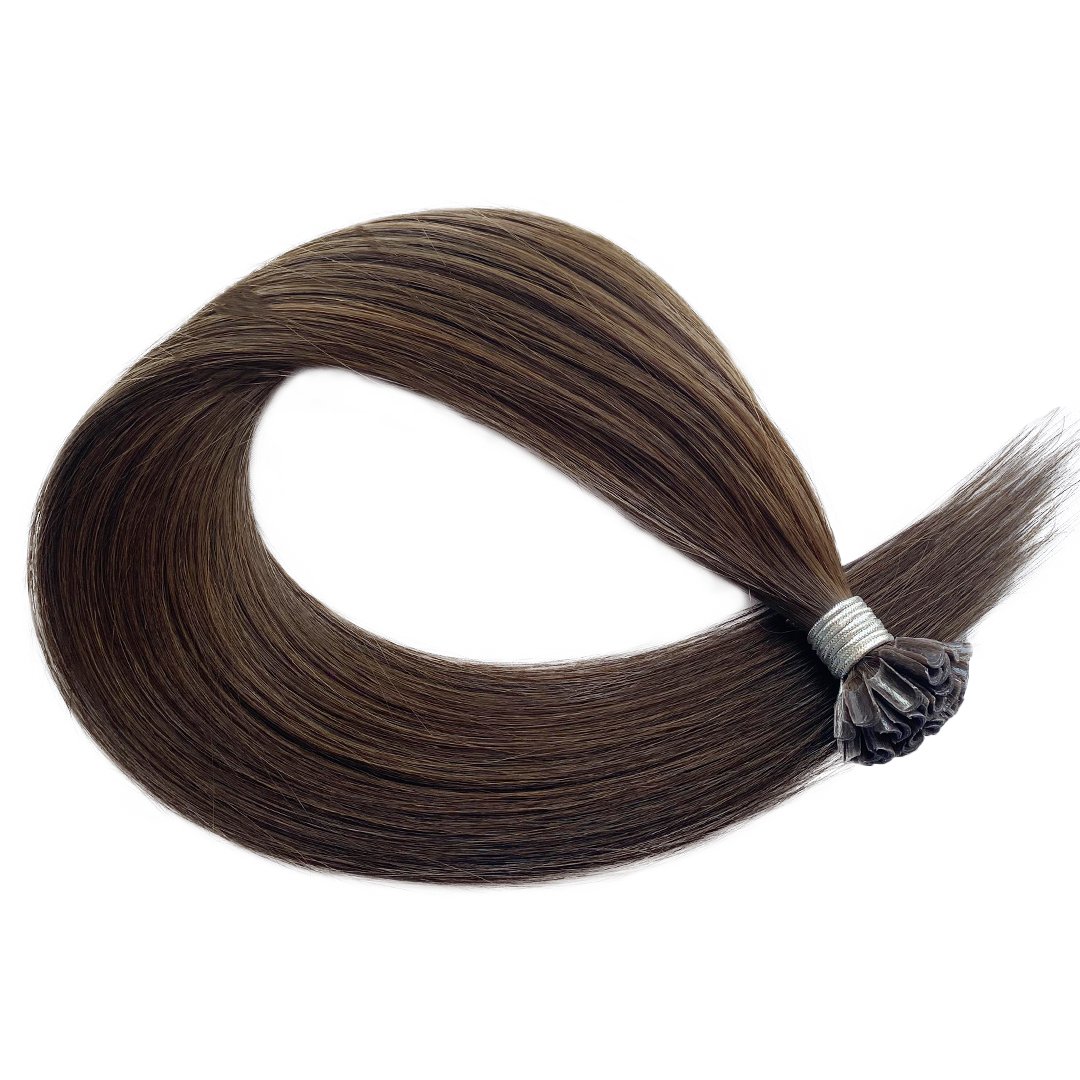 Double Drawn Prebonded U Tip Hair Extensions Virgin Keratin Human Hair Extension