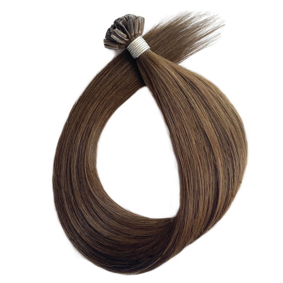 Double Drawn Prebonded U Tip Hair Extensions Virgin Keratin Human Hair Extension