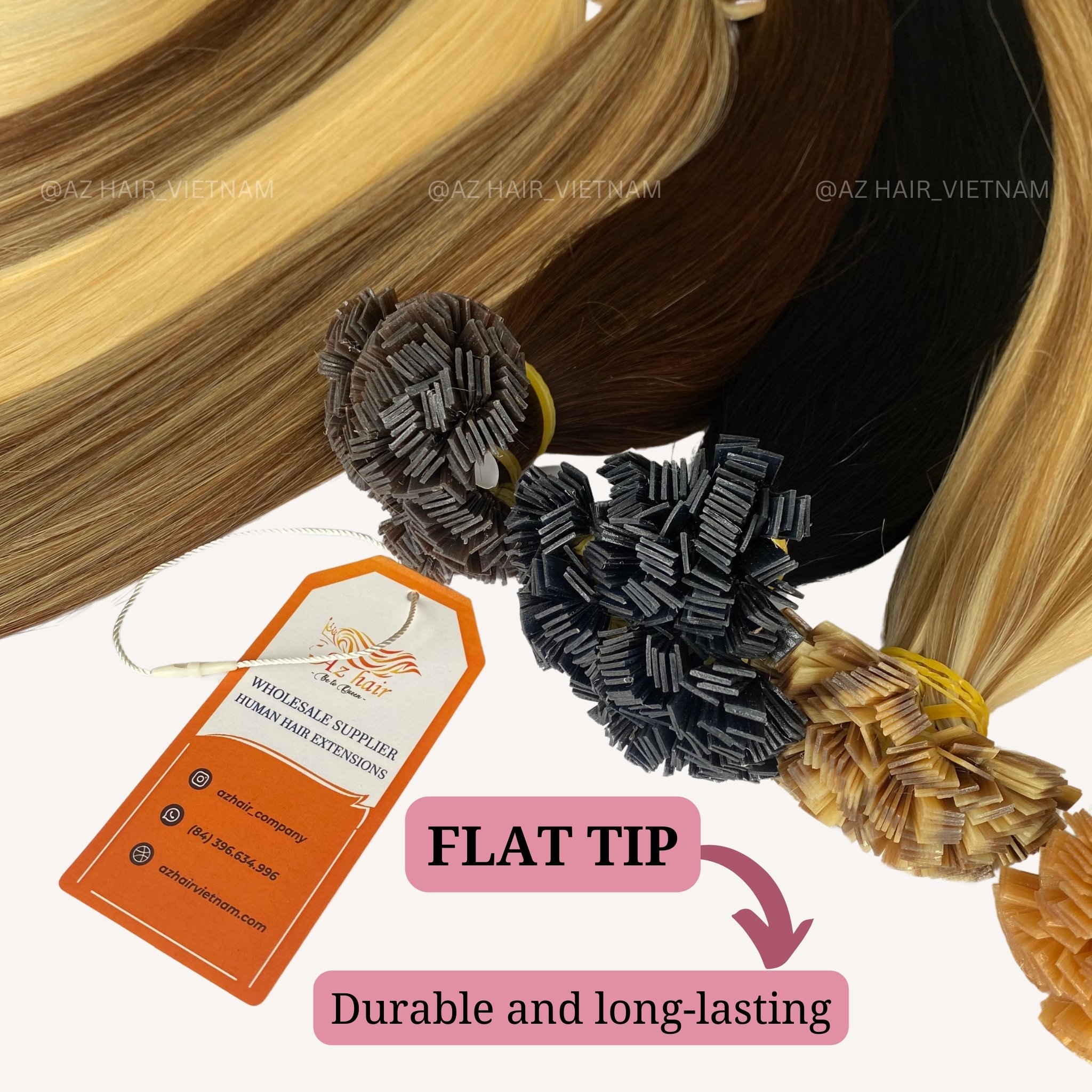 Soft and Silky Pre bonded Keratin Tip Double Drawn Human Hair Extension 8-34 inches High Quality For Sale