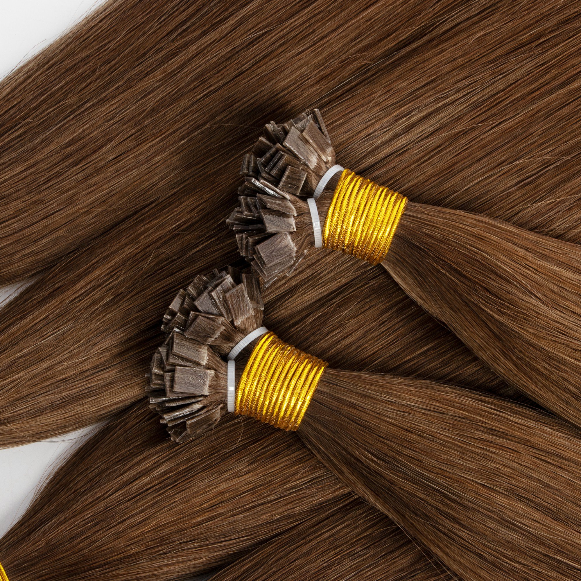 Fast delivery double drawn keratin extensions virgin Russian human hair dark brown pre-bonded keratin tip human hair extensions