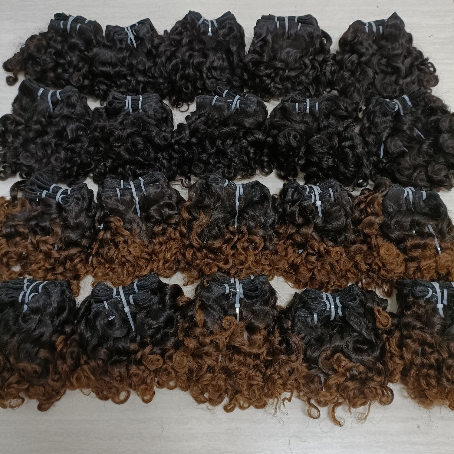 Letsfly 9A Grade Ombre Color Rose Curly 10 12 16inch 100% Human Hair Bundles Cuticle Aligned Virgin Brazilian Hair Extensions