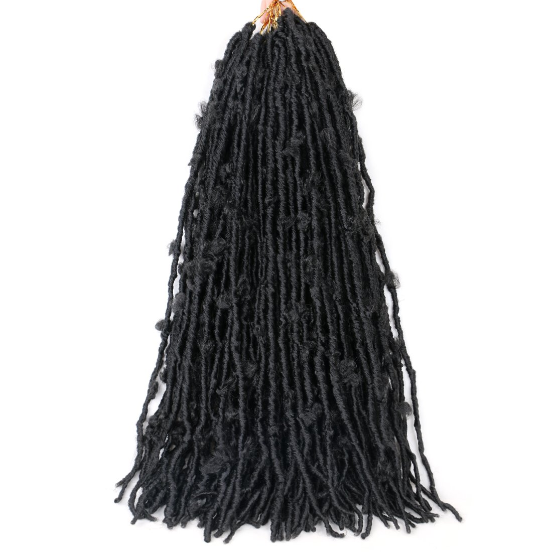 Blonde butterfly Locs Crochet Hair 24 Inch pre-looped synthetic distressed Locs Crochet Braids hair extensions for women
