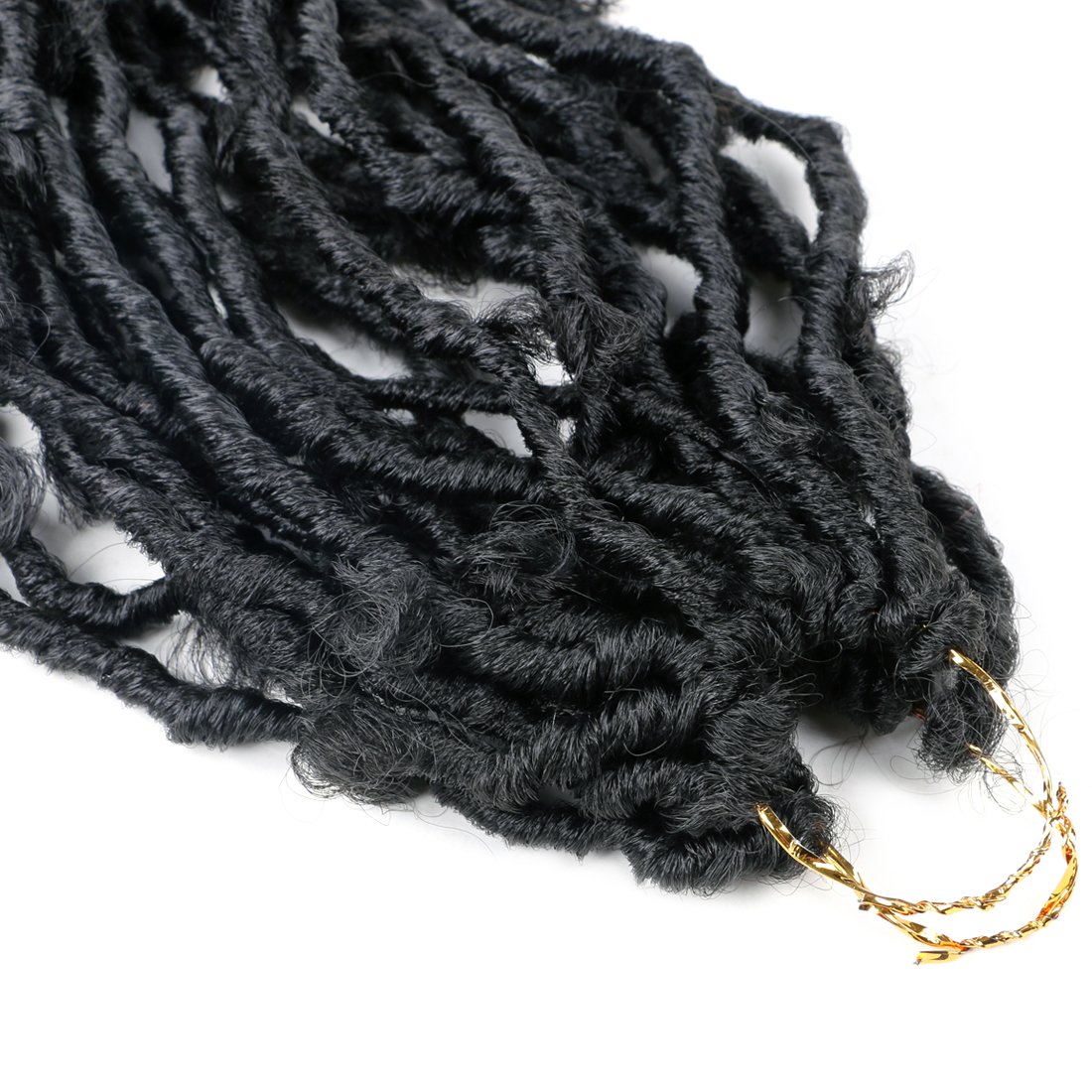 Blonde butterfly Locs Crochet Hair 24 Inch pre-looped synthetic distressed Locs Crochet Braids hair extensions for women