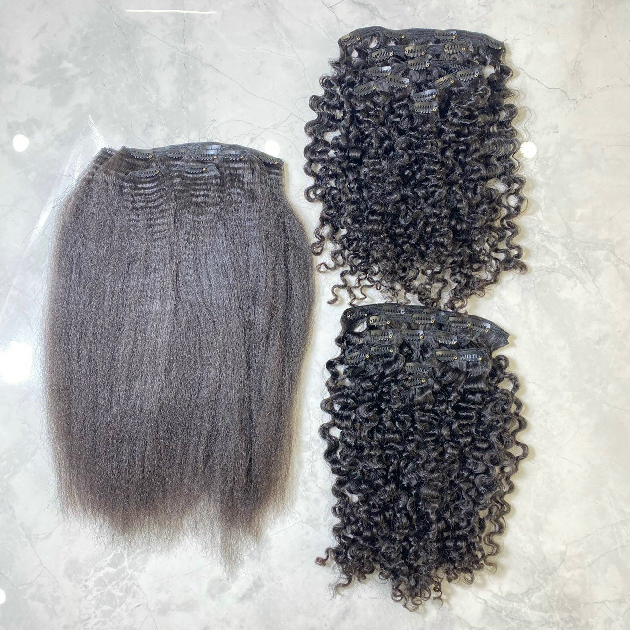 Vietnamese virgin 3c 4a 4b 4c yaki straight lace weft clip in hair extensions,wholesale cheap 100% human hair extension onsale