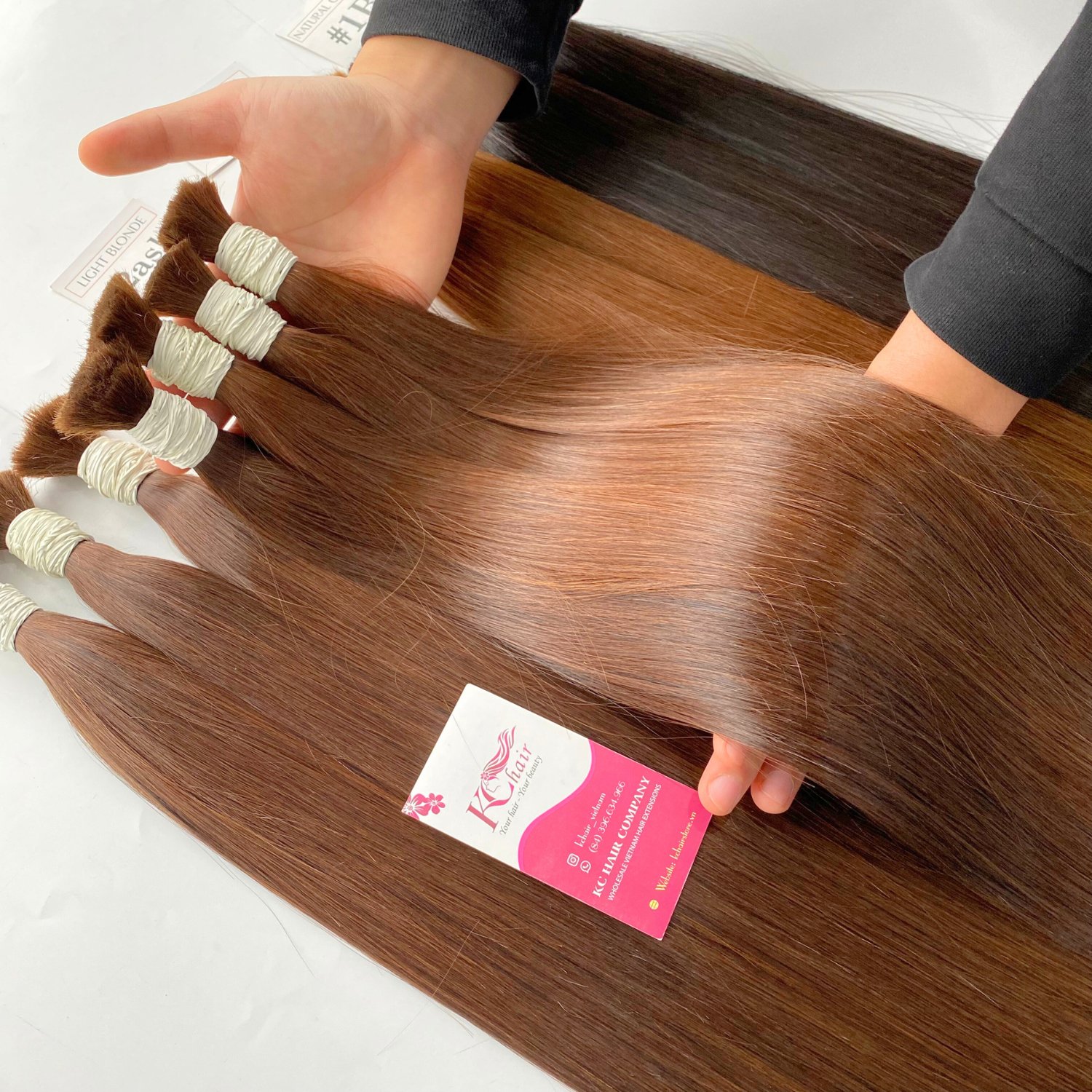 Wholesale Price From Factory Human Hair Extensions Bulk Straight Raw Virgin Hair From Vietnam Factory Hair