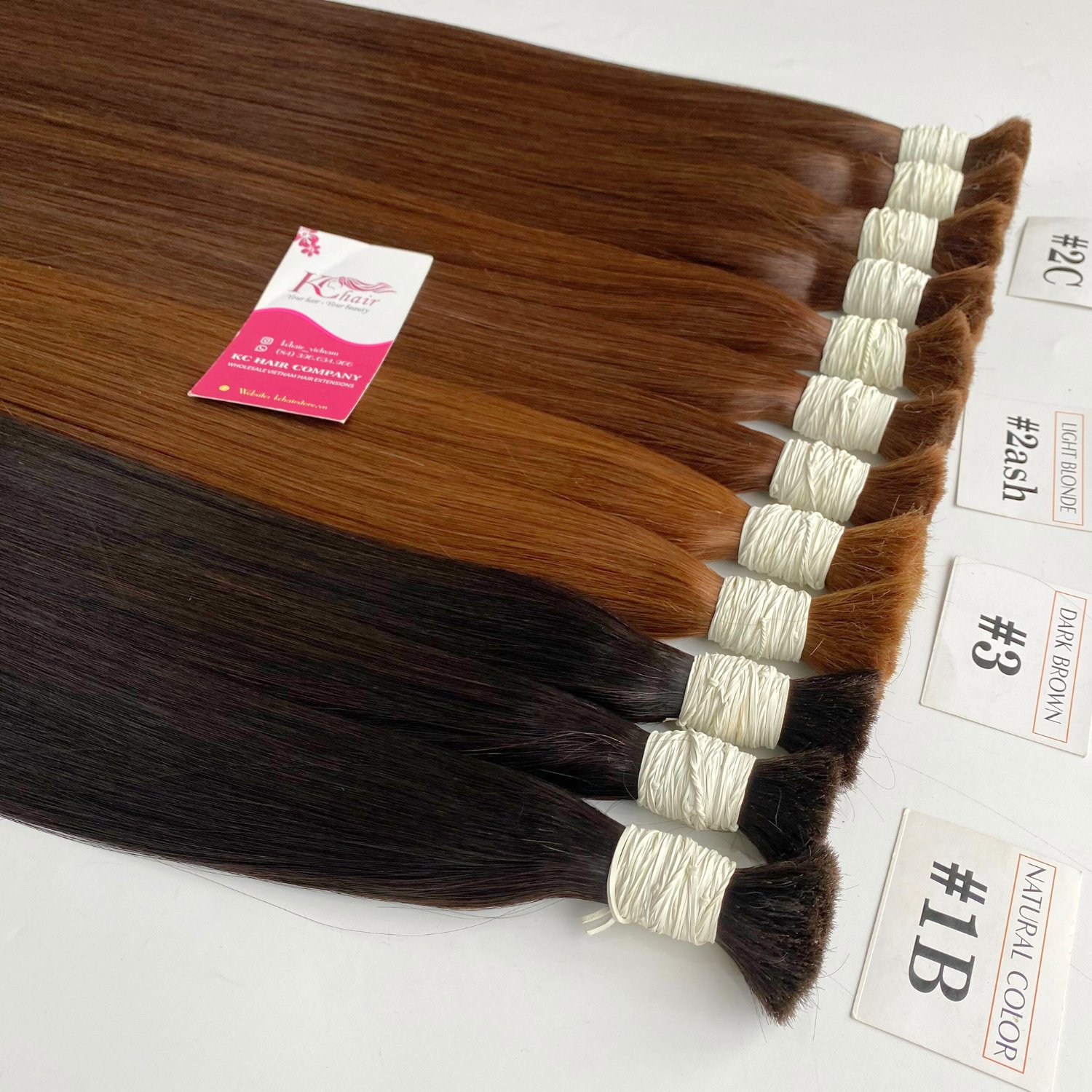 Wholesale Price From Factory Human Hair Extensions Bulk Straight Raw Virgin Hair From Vietnam Factory Hair