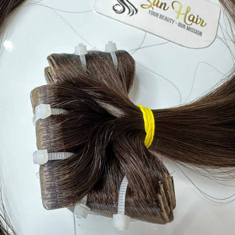 Hot Product With New Design & Easy To Use Called Slim Tape With #3 Color SDD Straight 100% From Real Human Hair Extensions
