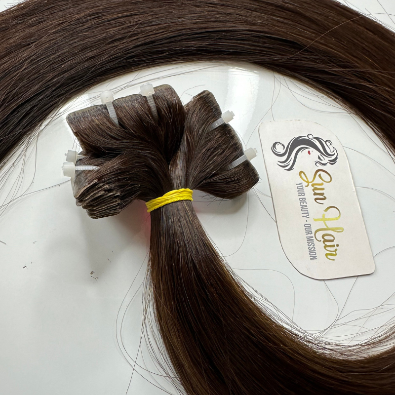 Hot Product With New Design & Easy To Use Called Slim Tape With #3 Color SDD Straight 100% From Real Human Hair Extensions