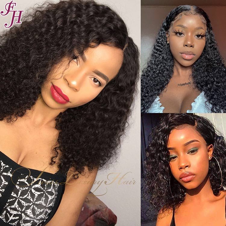 FH Human Hair Extension Cuticle Aligned Brazilian Exclusive Virgin Hair Wave Deep Curly Bundles Vendor Remy 100 Human Hair