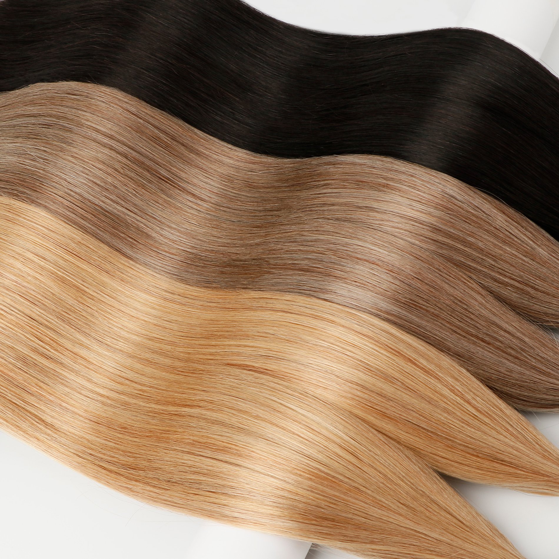 Wholesale Double Drawn Nano Ring Hair Cuticle Remy Pre Bonded Nano Tip Human Hair Extensions