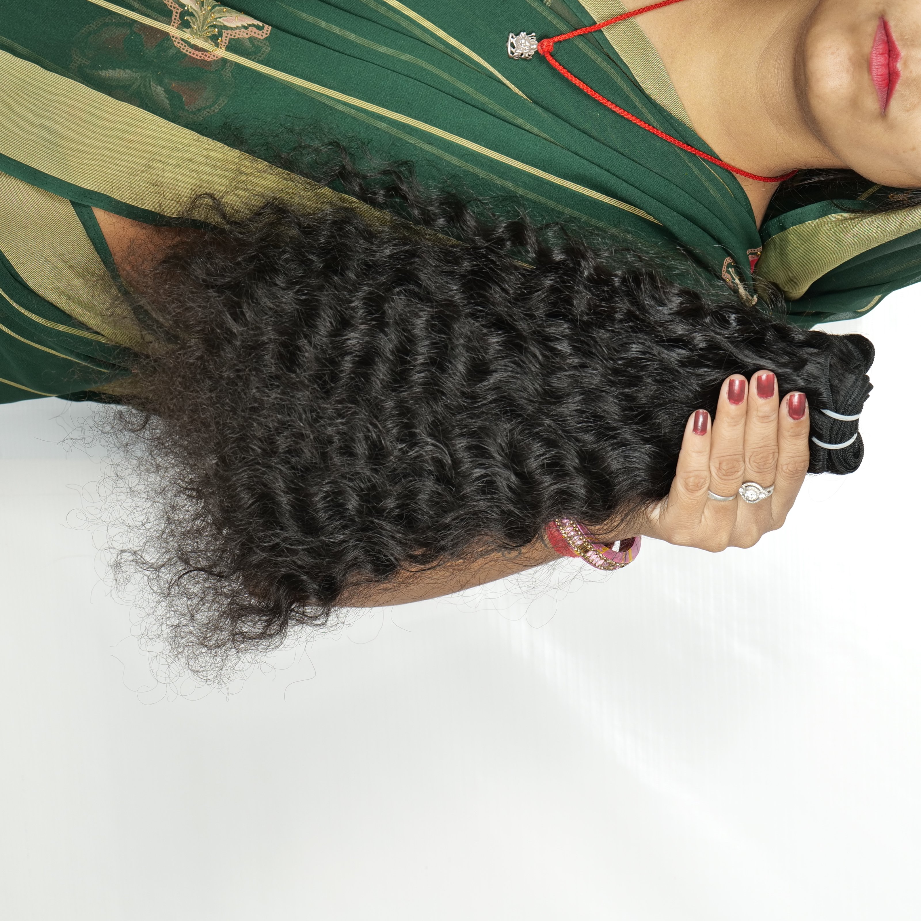 Raw Best Top Quality Virgin natural Bundles deep curly vendor Indian Temple Human Hair Extensions