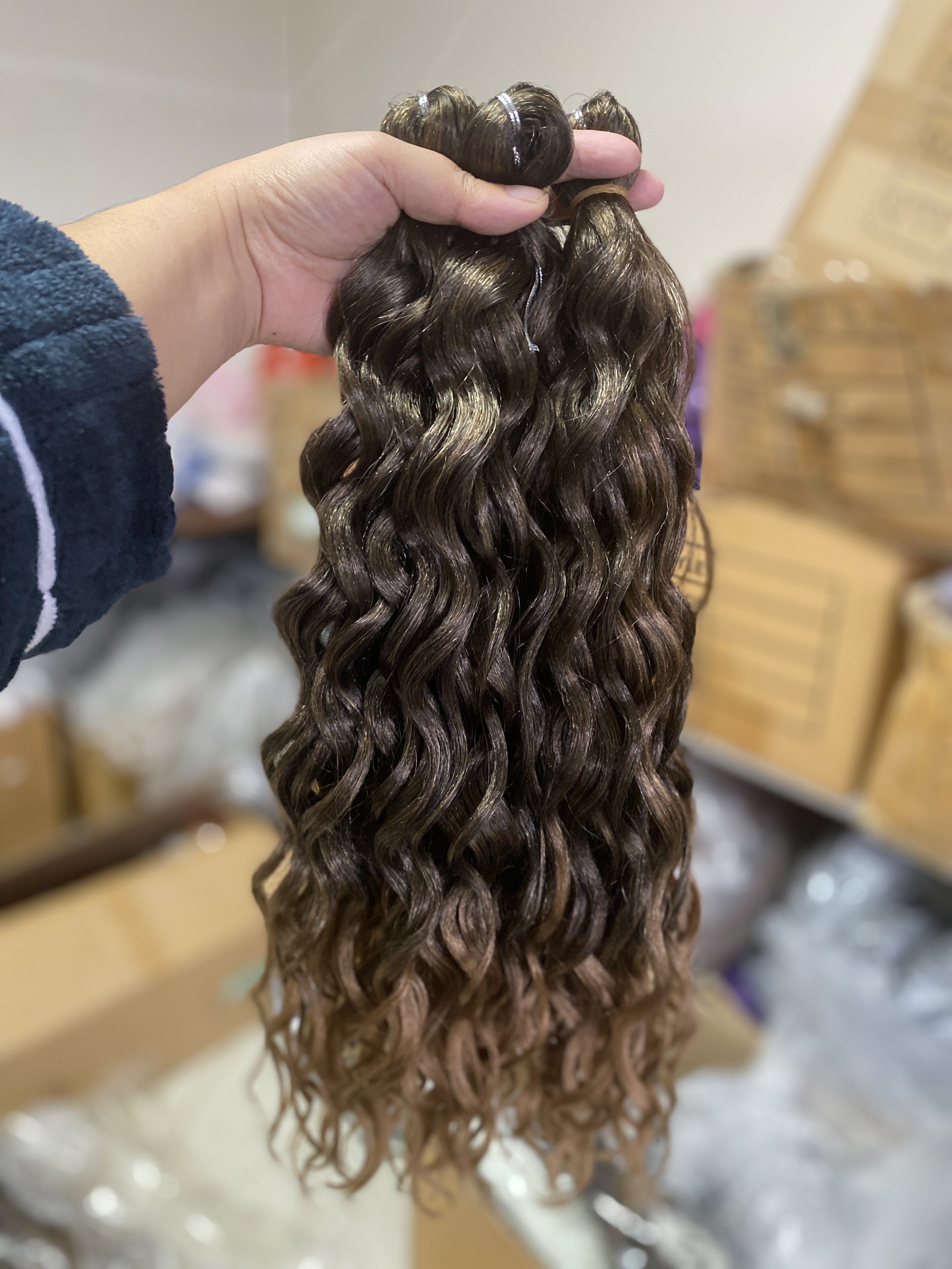 Hawaii Curl Synthetic Hair Extensions 18 24inch Braids Soft Afro Curls Crochet Hair Deep Wave Crochet ombre Braiding Ocean Wave