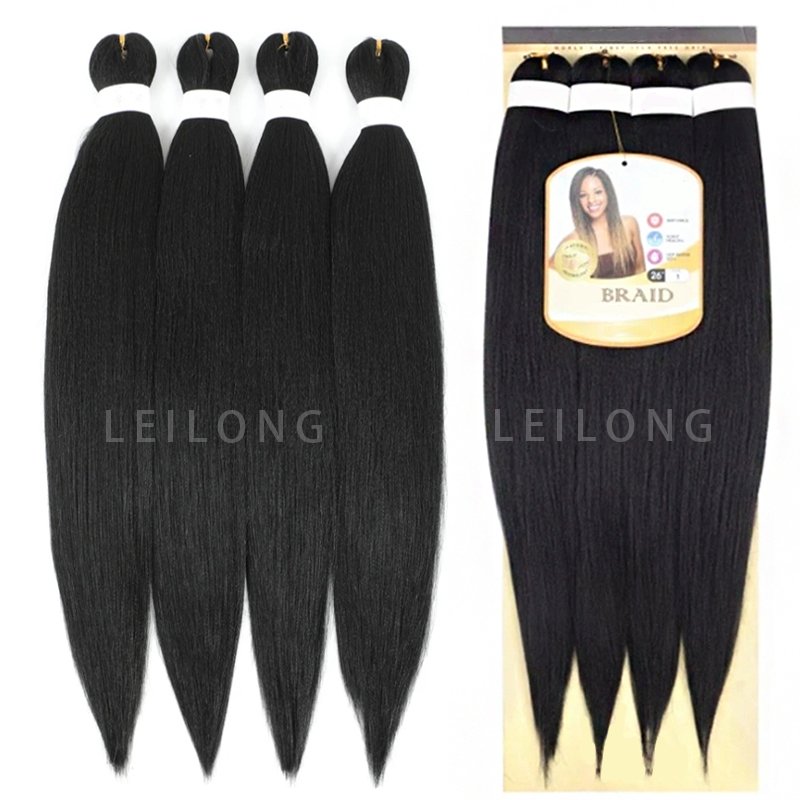 Wholesale Pre-Stretched Braid 4X braiding hair hot water setting Flame retardant 52inch 400g crochet hair ombre color for woman
