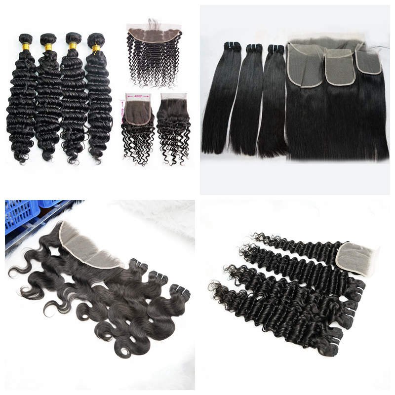 100% Raw Virgin Malaysian Indian Bundle Weave Human Hair,10a Grade Hair Peruvian Virgin Human Hair Weave Bundles With Closure