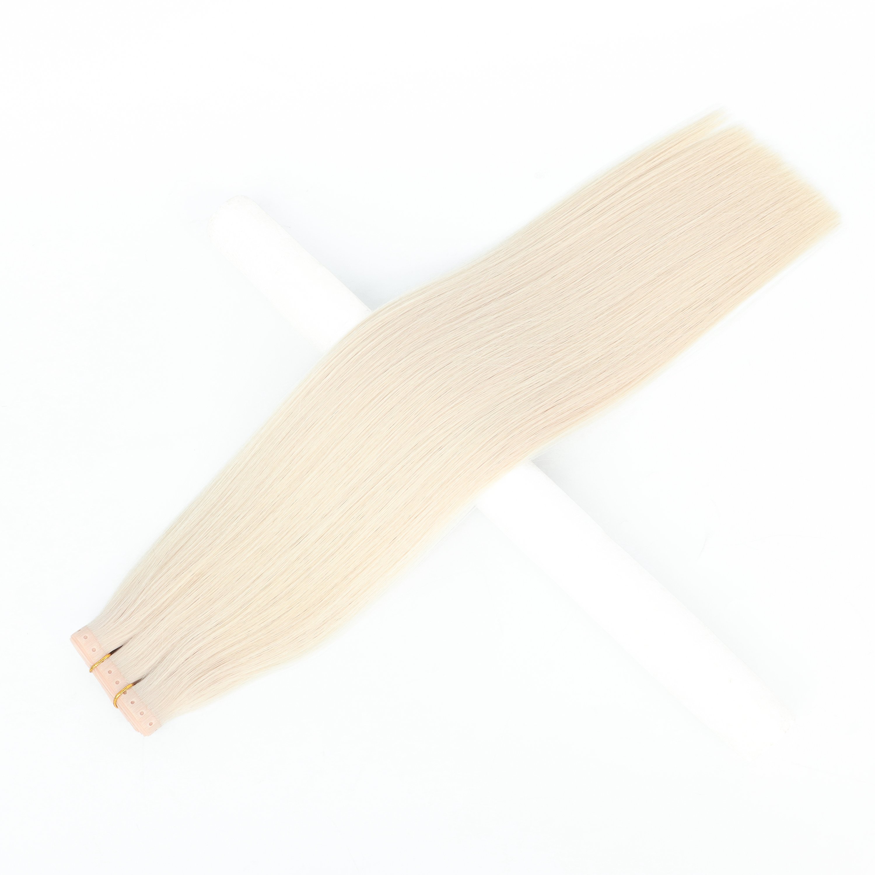 Factory Wholesale New Product Super Double Drawn 100% Russian Human Hair Extensions Invisible PU Hole Weft Hair Extensions