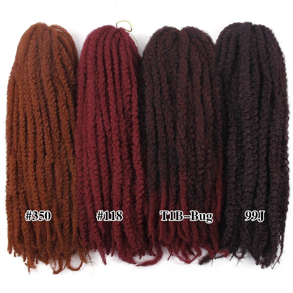 Marley Hair 18 Inch Marley Twist Hair Afro Twist Marley Braiding for Faux Locs Crochet Synthetic Hair Extensions