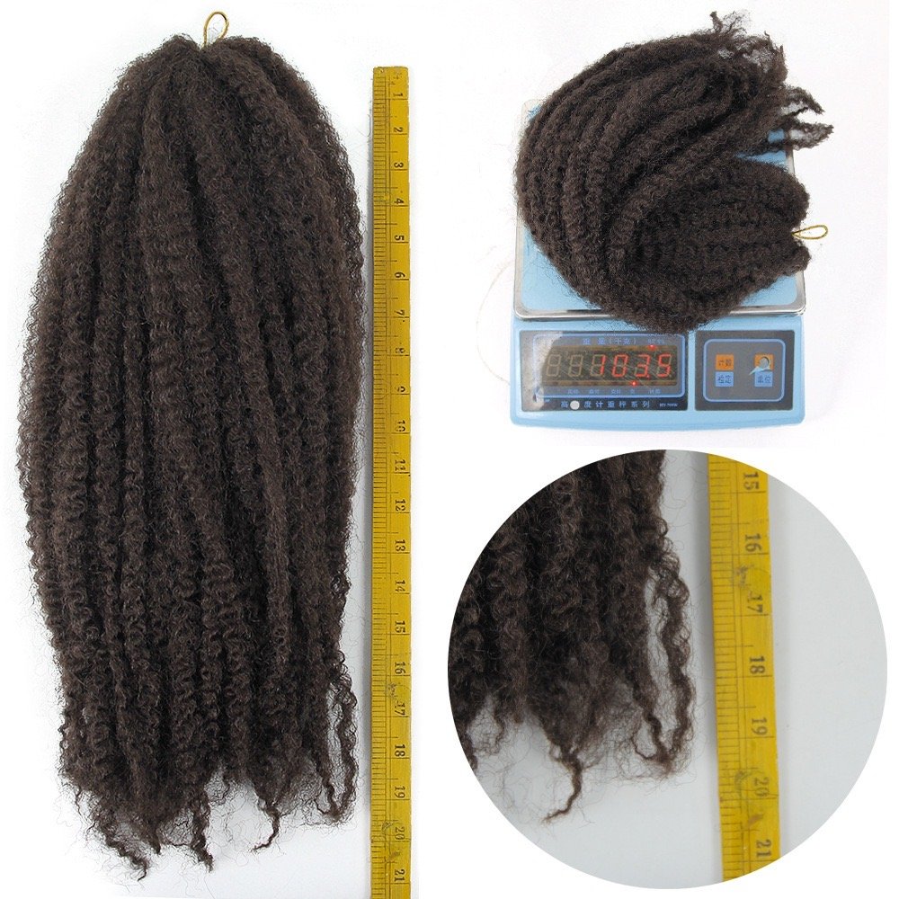 Marley Hair 18 Inch Marley Twist Hair Afro Twist Marley Braiding for Faux Locs Crochet Synthetic Hair Extensions
