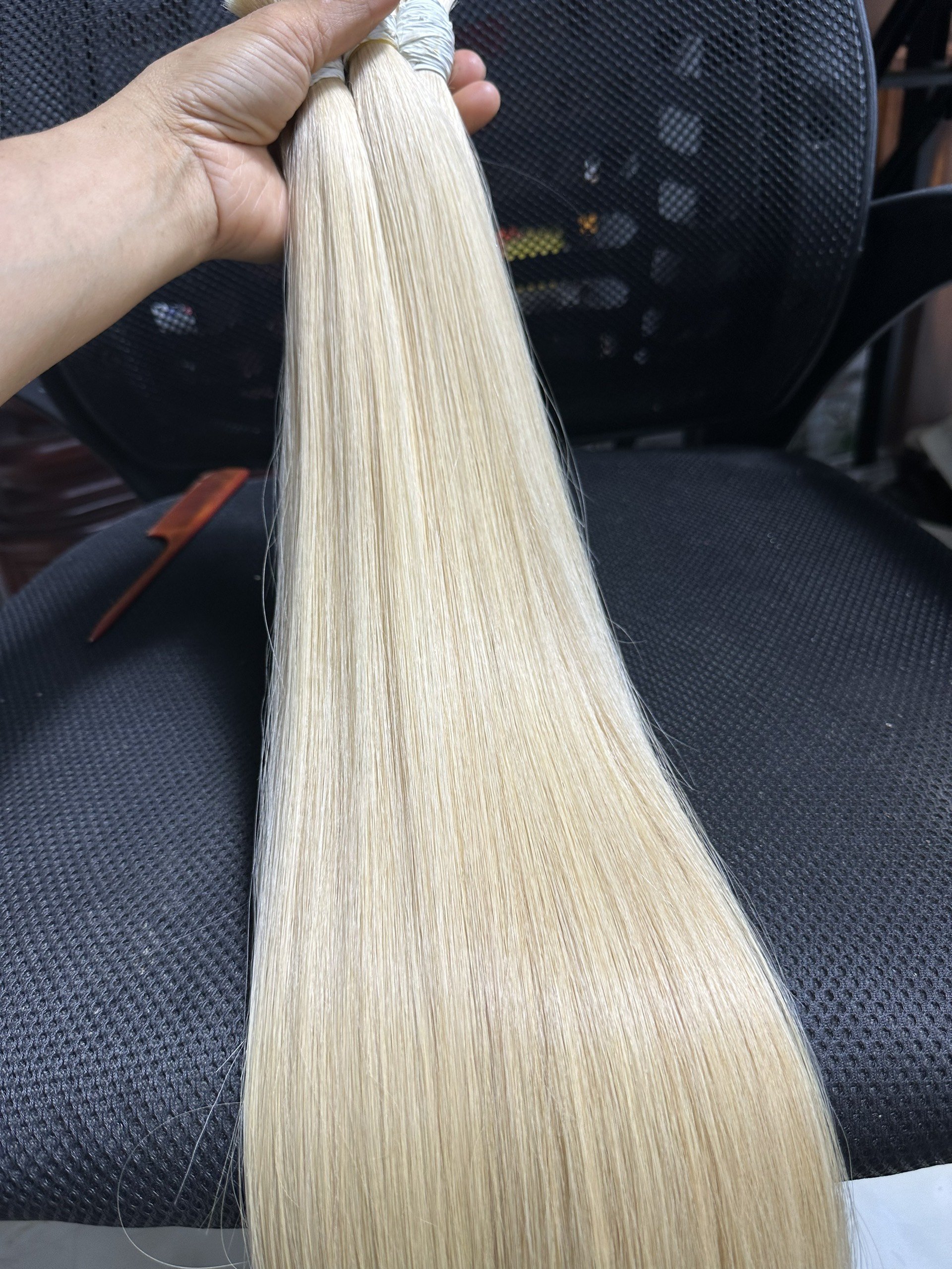Product High Quality Bone Straight Blonde Bulk Hair 100% Remy Human Hair Extensions