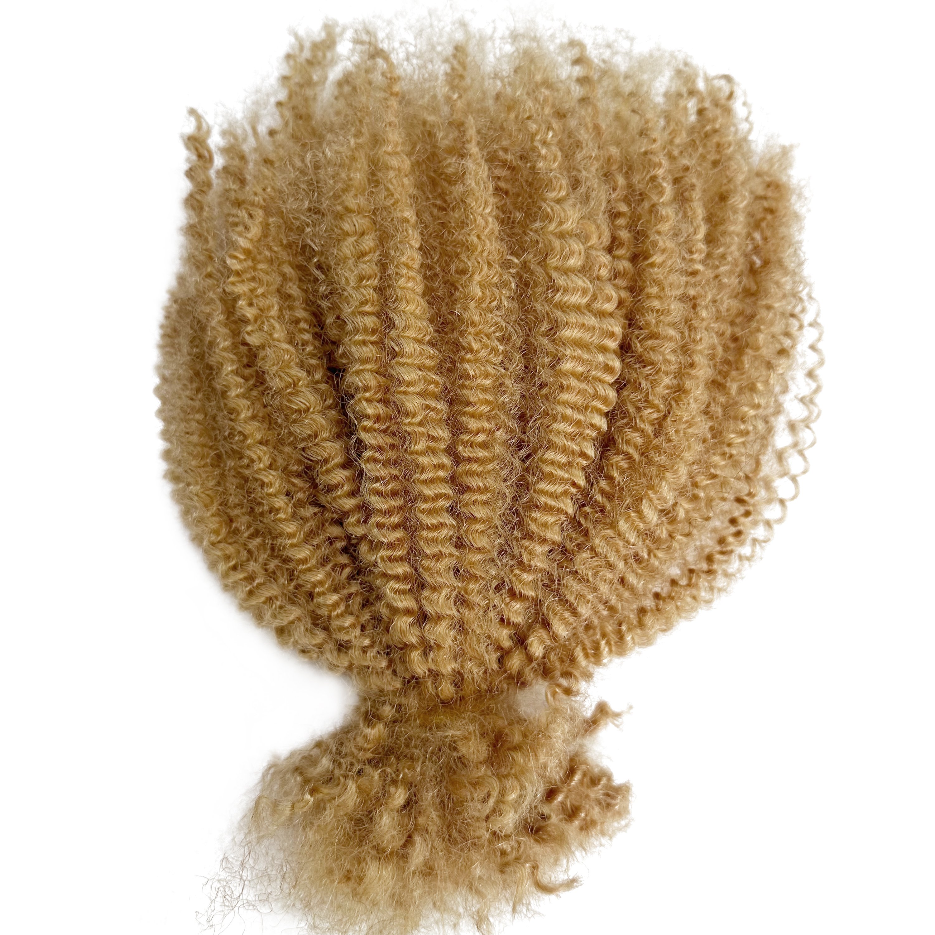 HOHO DREADS New Type Afro Kinky Bulk Human Hair Light Blonde color For Making Twist And 4C Braiding Hair 100% Human Hair