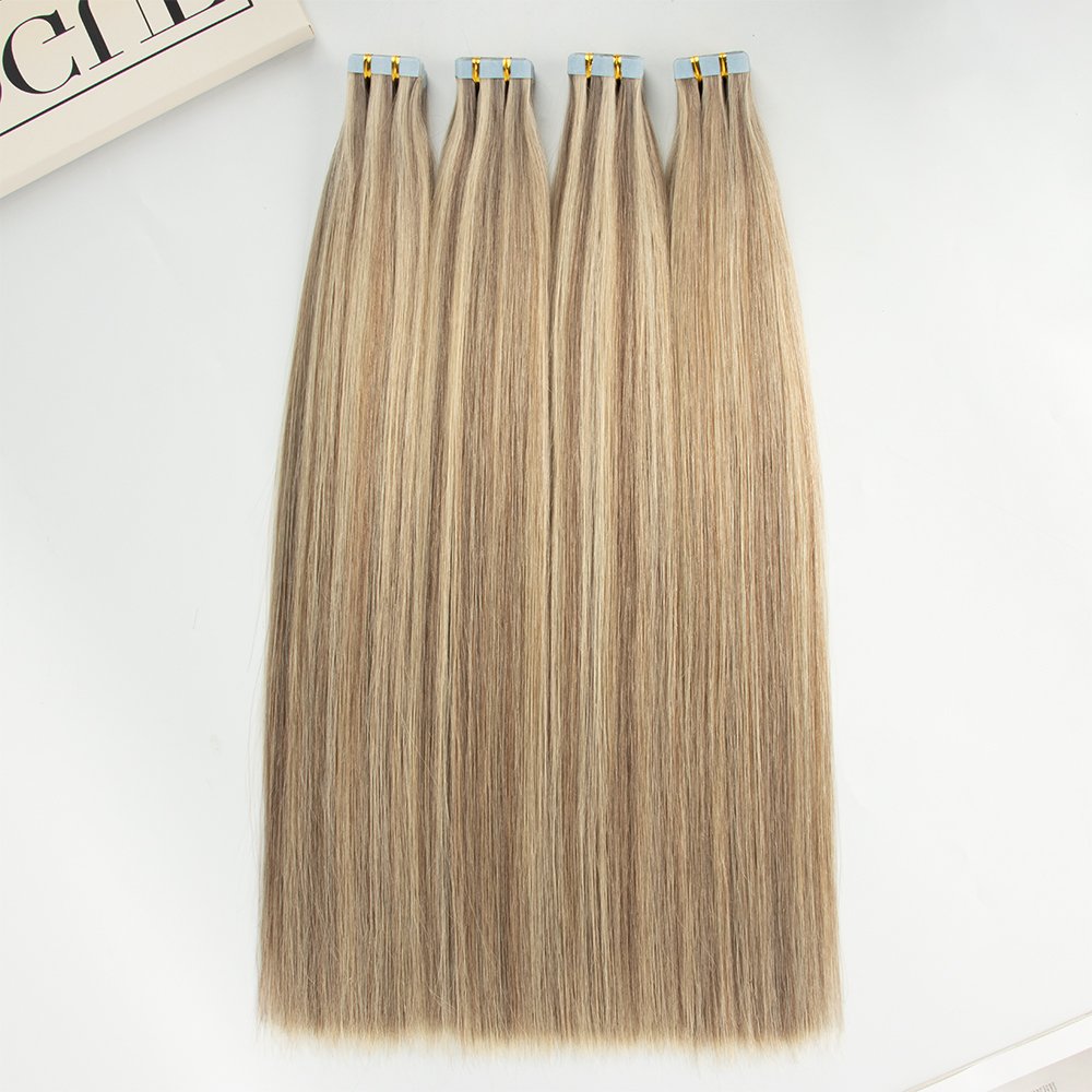 Tape Hair Russian Invisible Sample Double Drawn Remy Tape in Human Hair Extensions