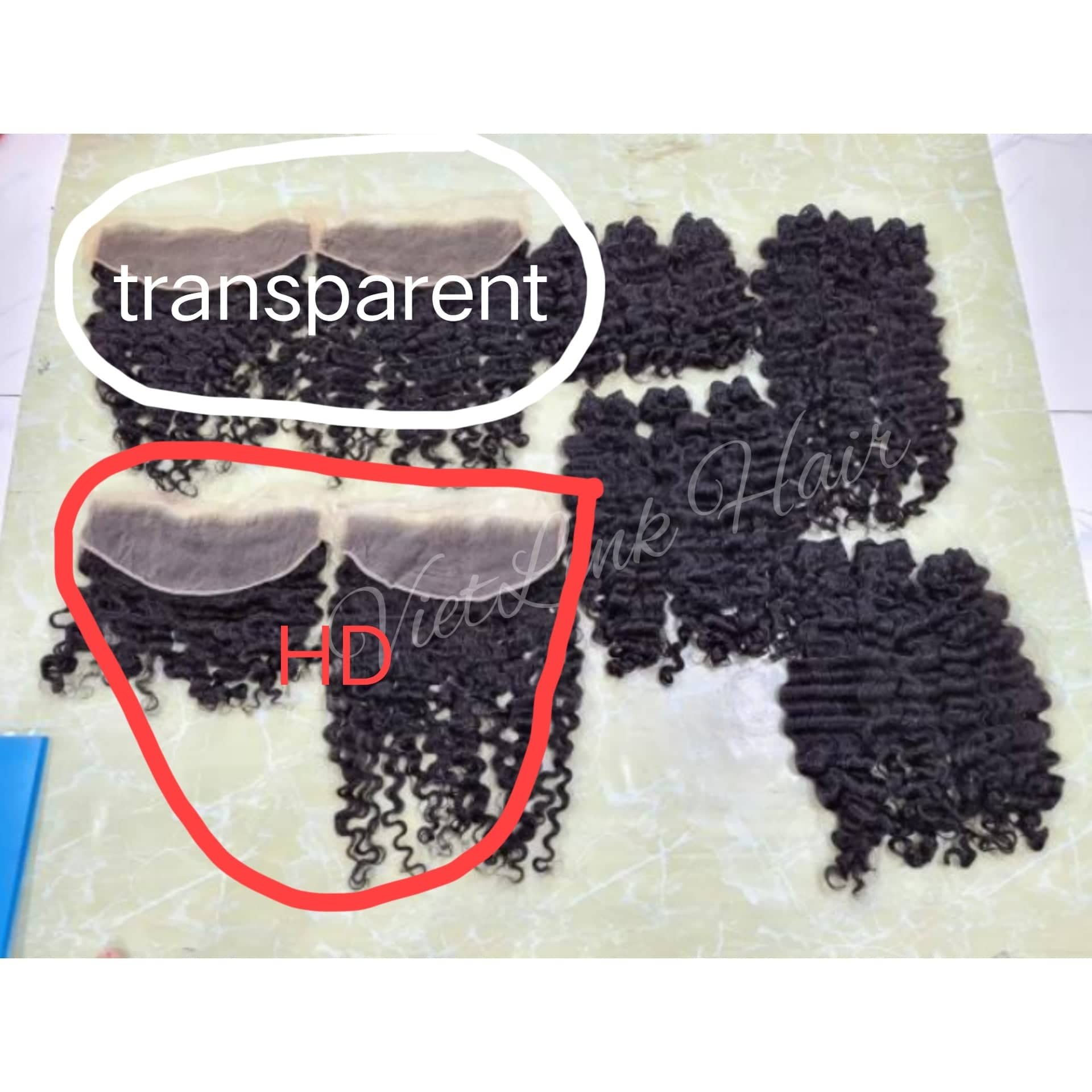 Wholesale Frontal Transparent Lace Super Thin Lace Raw Virgin 100% Human Hair Extensions From VietLink