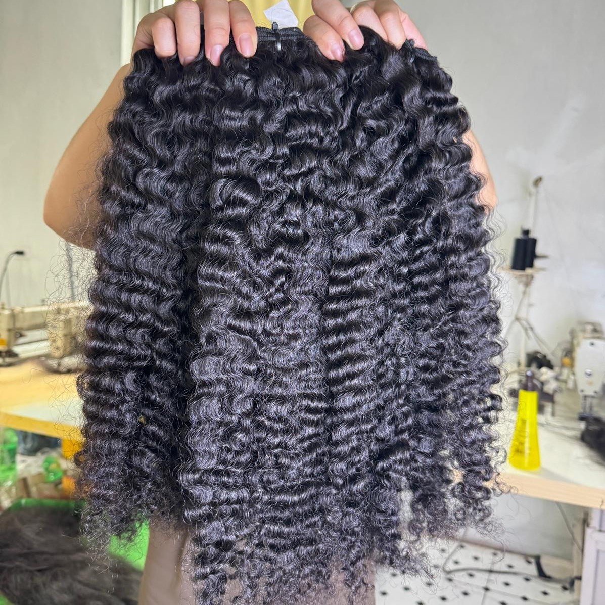 Unprocessed Virgin Raw Human Hair Extensions, Raw Burmese Curly Cambodian Hair Bundles Vendor, Raw Cambodian Hair Vendors