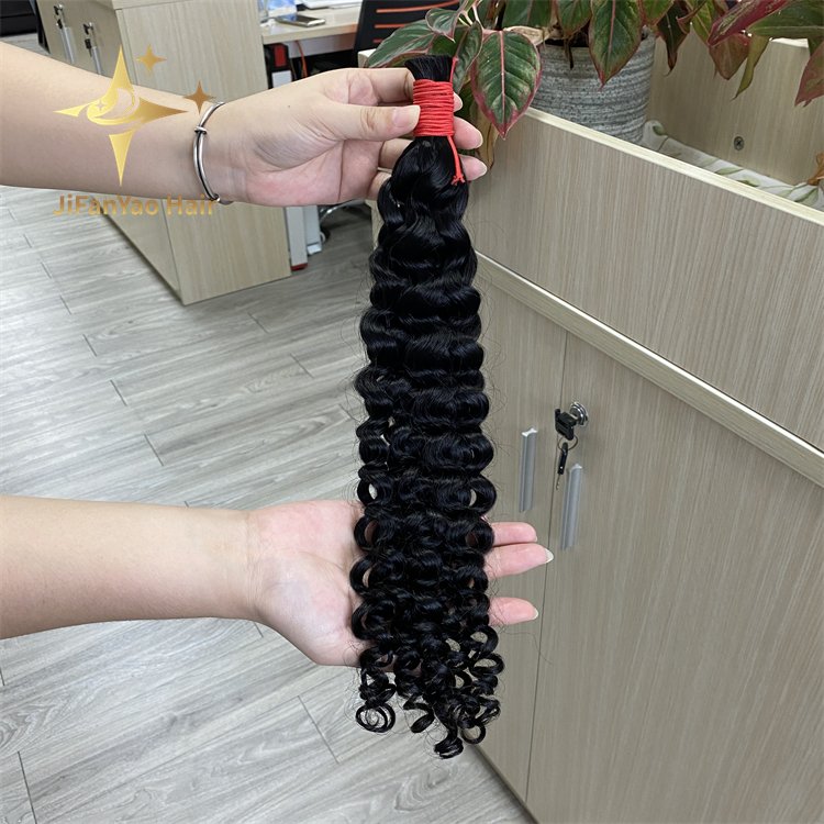 Human Braiding Hair Jerry Curly Bulk Human Hair for Braiding 100% Unprocessed Virgin Human Hair Extensions No Weft