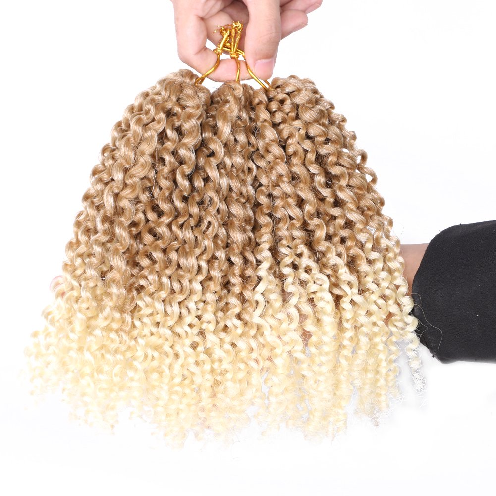 Wholesale Short Marly bob Crochet Hair ombre burgundy Twist Hair Kinky Curly Crochet braiding Hair for Black Women