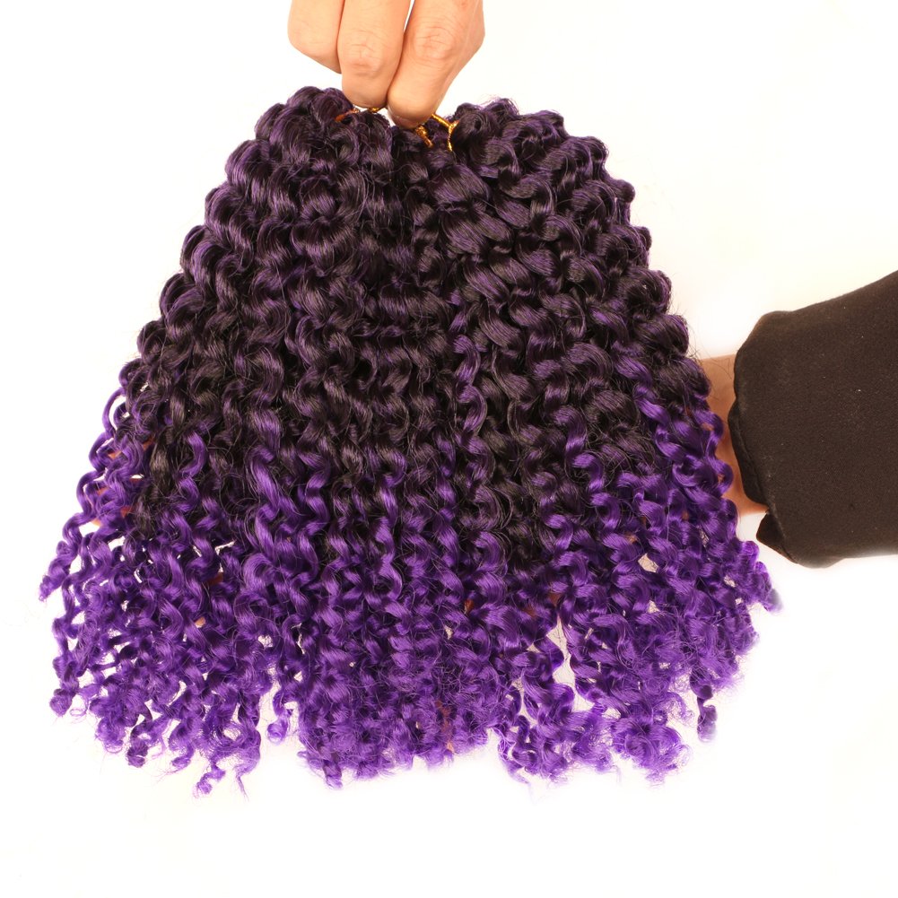 Wholesale Short Marly bob Crochet Hair ombre burgundy Twist Hair Kinky Curly Crochet braiding Hair for Black Women