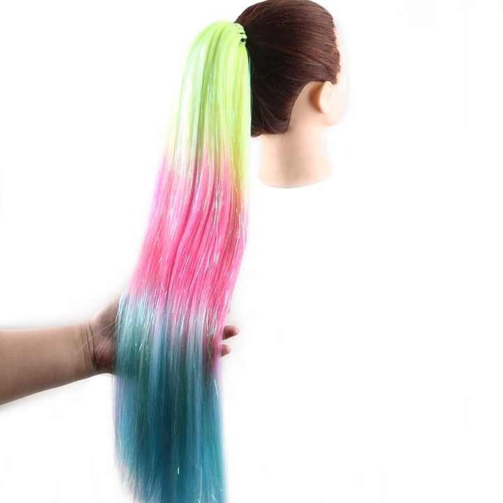 26inch Long high temperature Jumbo Braiding Hair with hair band synthetic ponytail hair extensions for Women Girls