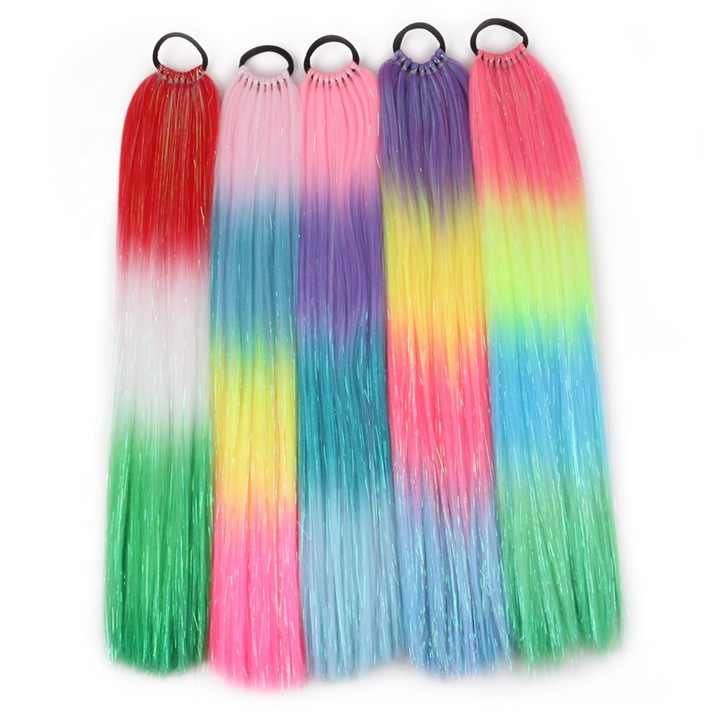 26inch Long high temperature Jumbo Braiding Hair with hair band synthetic ponytail hair extensions for Women Girls