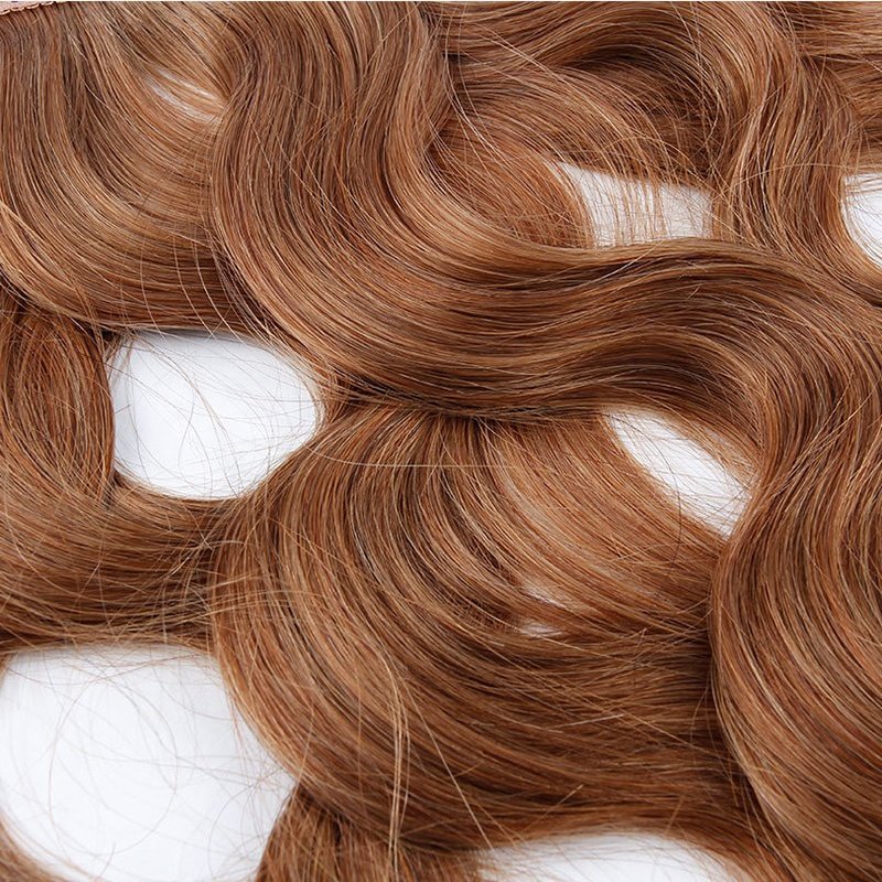 Hot Sale Tangle Free 100% Remy Human Hair Extensions Adjustable Transparent Wire Wavy Hairpiece
