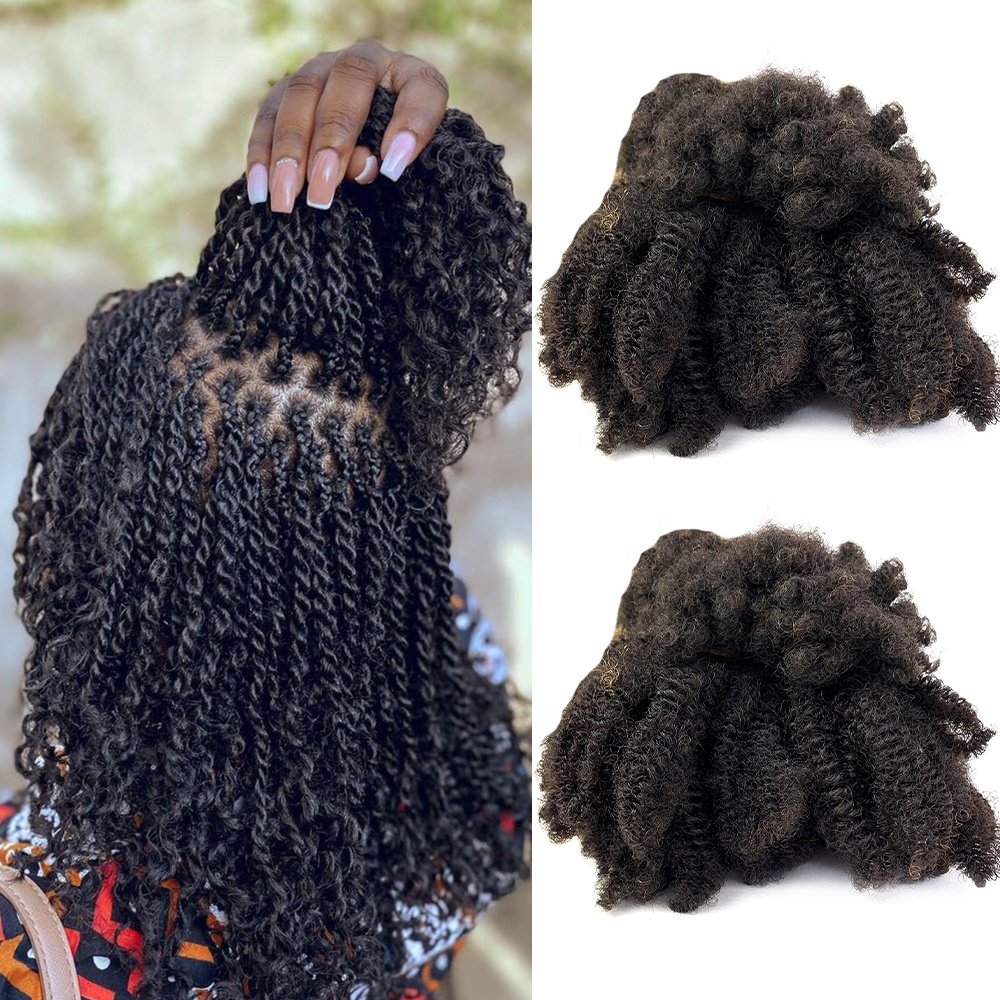 Hot Selling High Quality Factory Price 100% Unprocessed Human Bulk Hair Afro Kinky Curly For Braiding