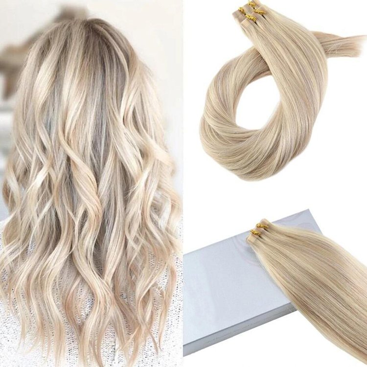 wholesale factory price 24 hours shipping tangle free no shedding double drawn virgin remy russian tape in human hair extensions