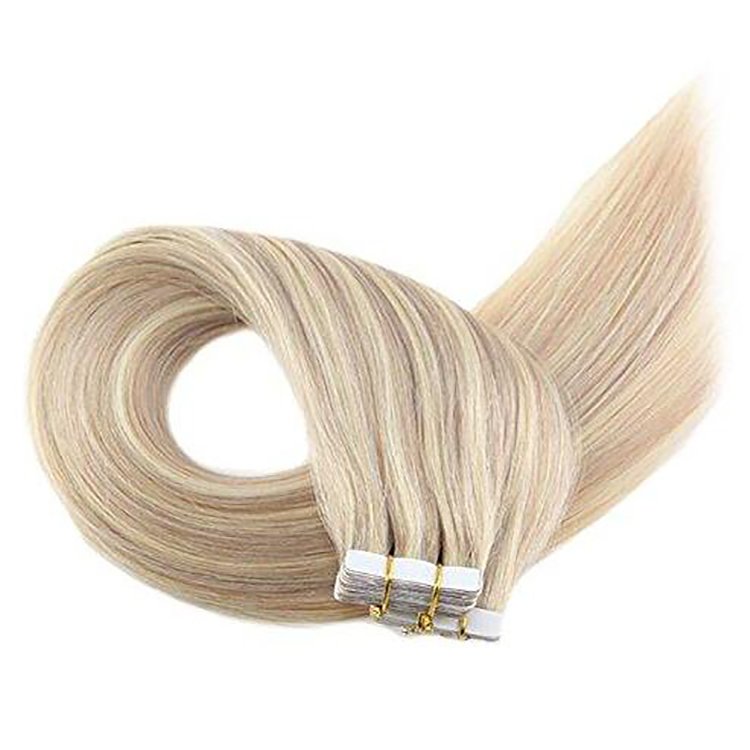 wholesale factory price 24 hours shipping tangle free no shedding double drawn virgin remy russian tape in human hair extensions