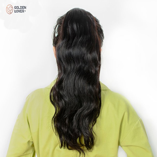 Ponytail Human Hair Extensions With Clip In Drawstring Ponytail Straight Brazilian Hair Ponytails For Women Remy