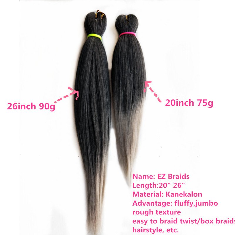 Hot Sale Style Hot Water Setting EZ Braids Hair Extensions Crochet Braids Bulk for Women Pre-stretched Yaki Braiding Hair