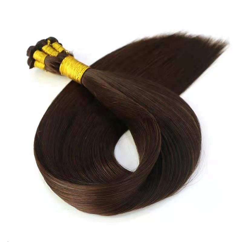 Factory wholesale Cuticle Aligned hand tied weft double drawn weaving Brazilian Remy human hair extensions